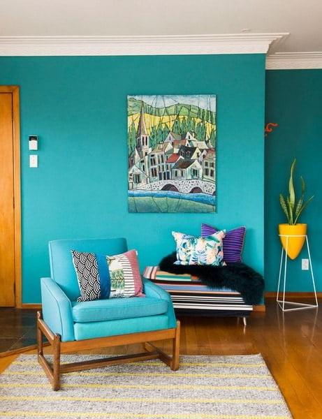 15 Best Living Room Colors 2022 New Decor Trends - Turquoise Paint Colors For Living Room
