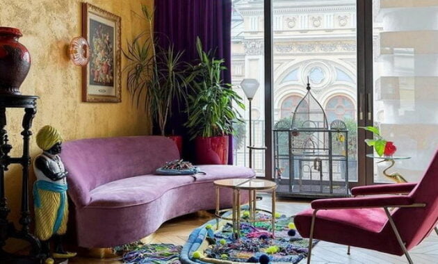 Fashionable Living Room Interior In An Apartment: 8 Bright Trends Of 2023