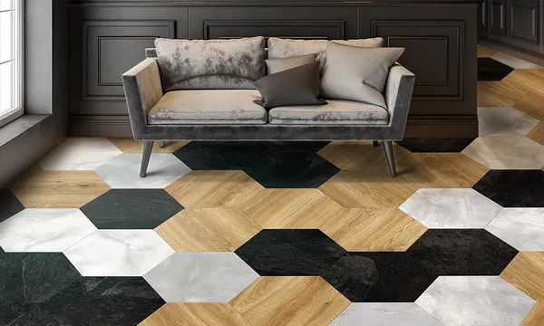 Flooring design trends 2025: Geometric patterns