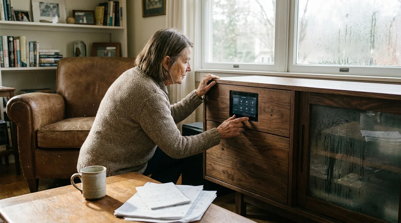 Editorial photograph illustrating: Trend #8: Quiet Luxury and Concealed Technology