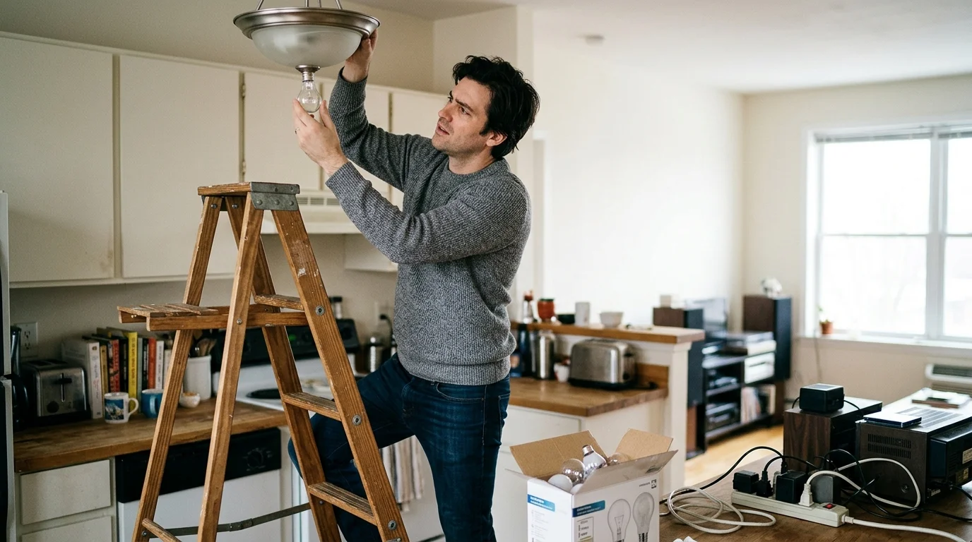 Mistake #6: Installing Inefficient Lighting and Electronics