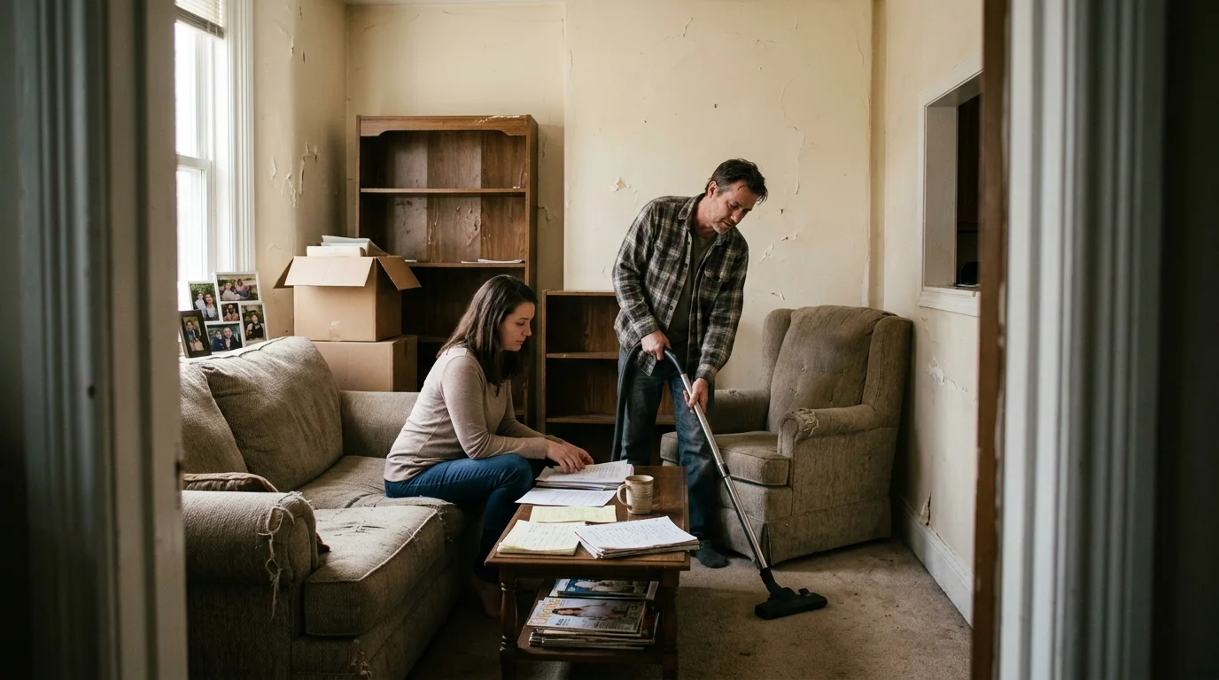 Editorial photograph illustrating: Mistake #1: Pushing All Furniture Flat Against the Walls