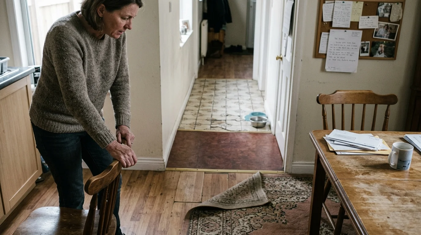 Editorial photograph illustrating: Mistake #7: Breaking Floor Plan Continuity with Fragmented Flooring