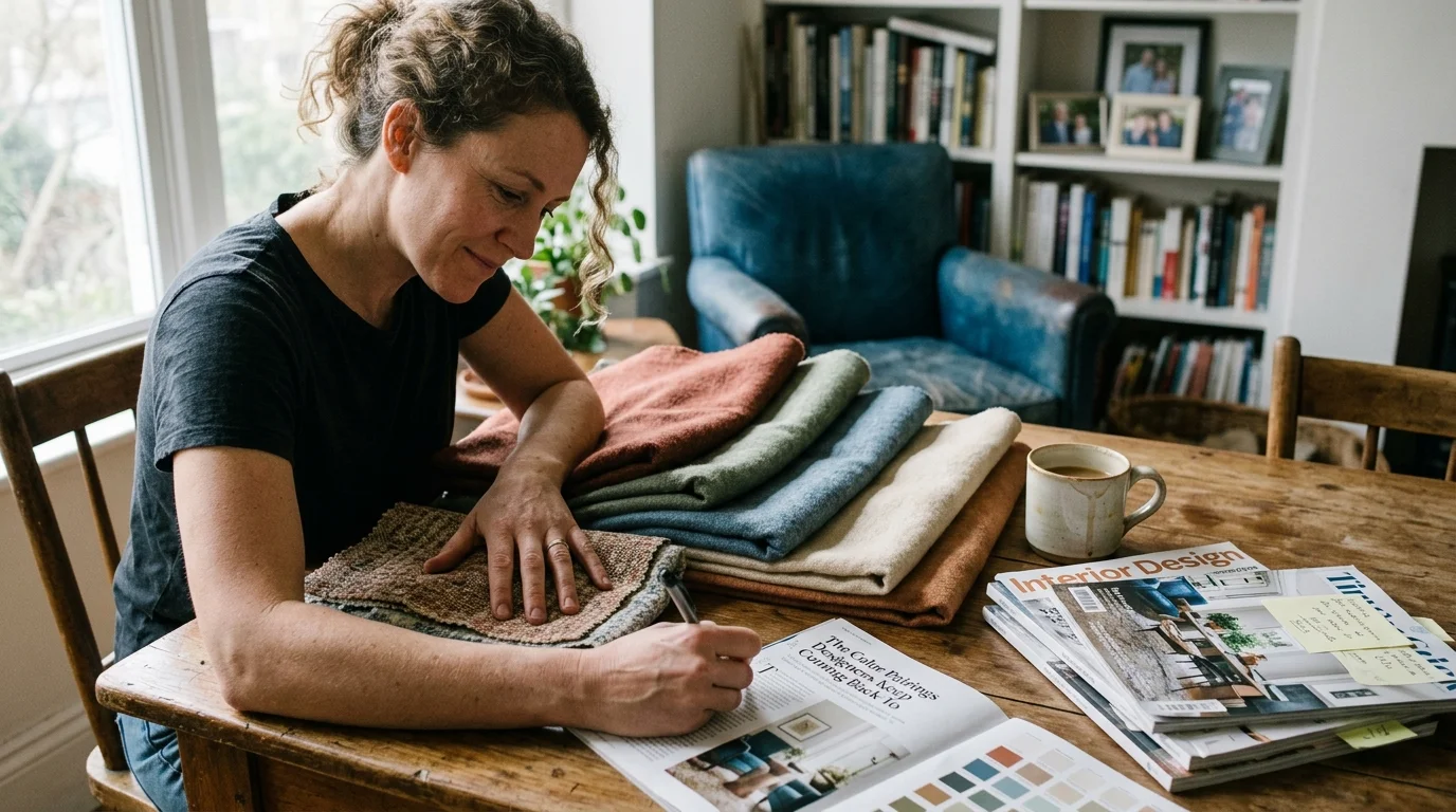 Editorial photograph illustrating: The Big Picture: Weaving These Trends into Your Home